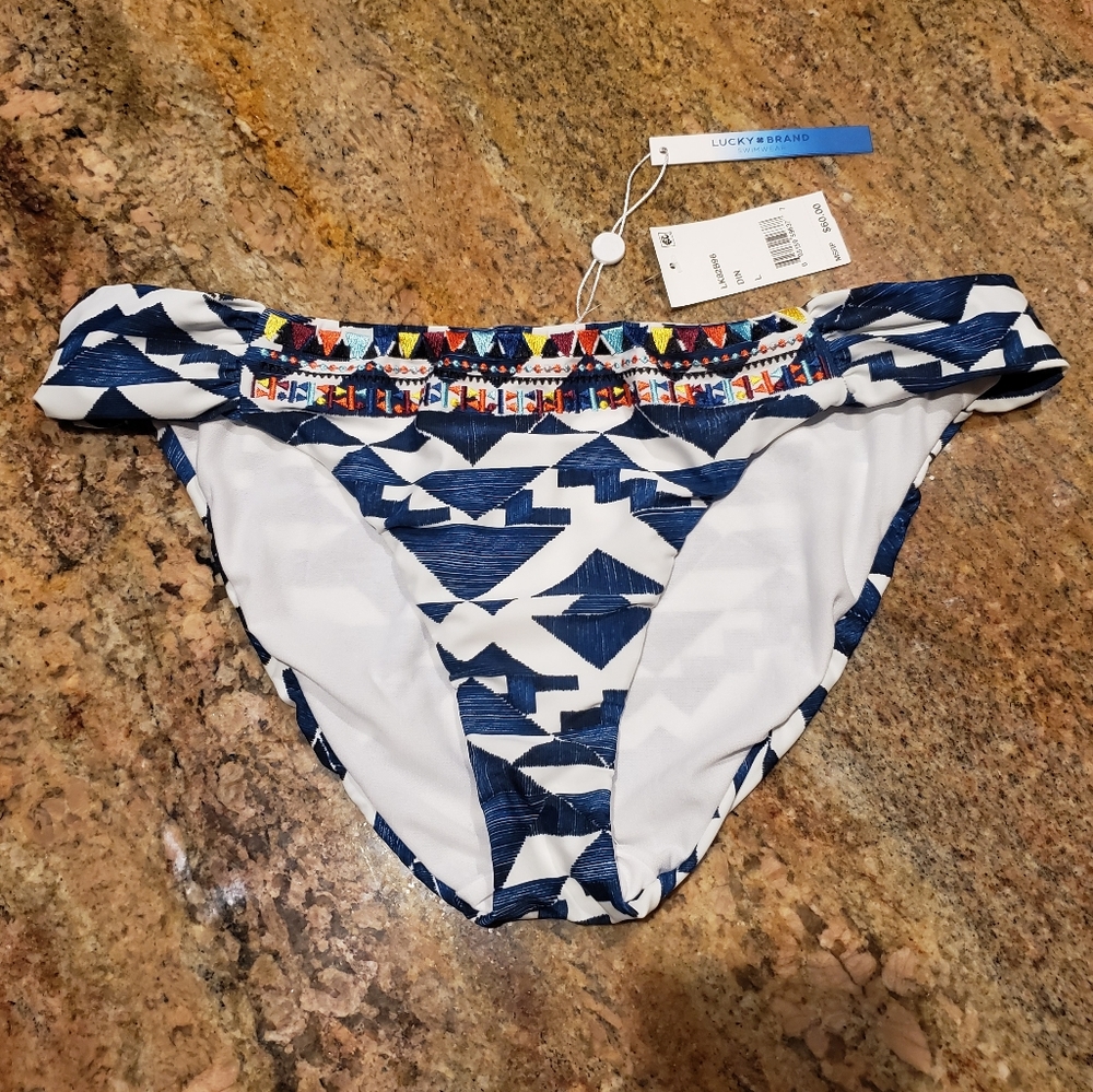 NWT Lucky Brand Bikini Bottom Size Large